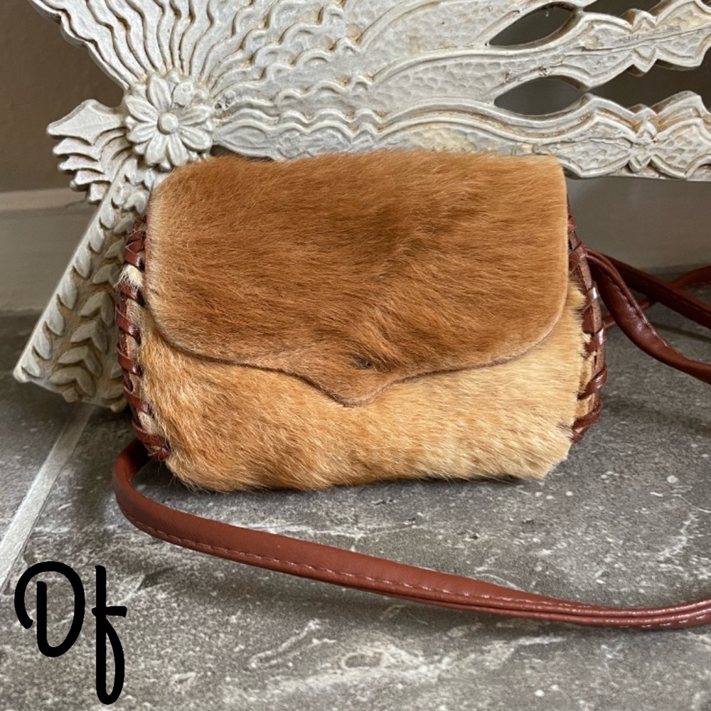 Kangaroo Fur Mini Crossbody Bag Made in New Zealand